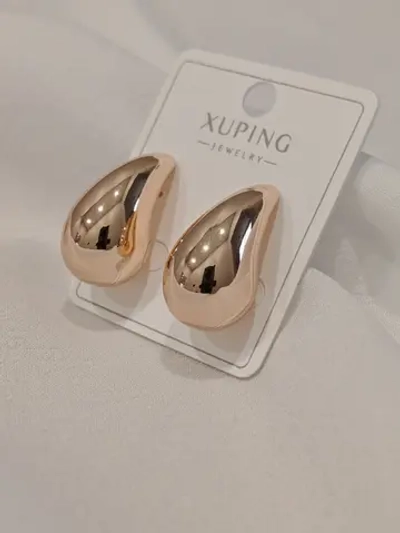 Серьги Xuping «Золотая капля» Gold 18K