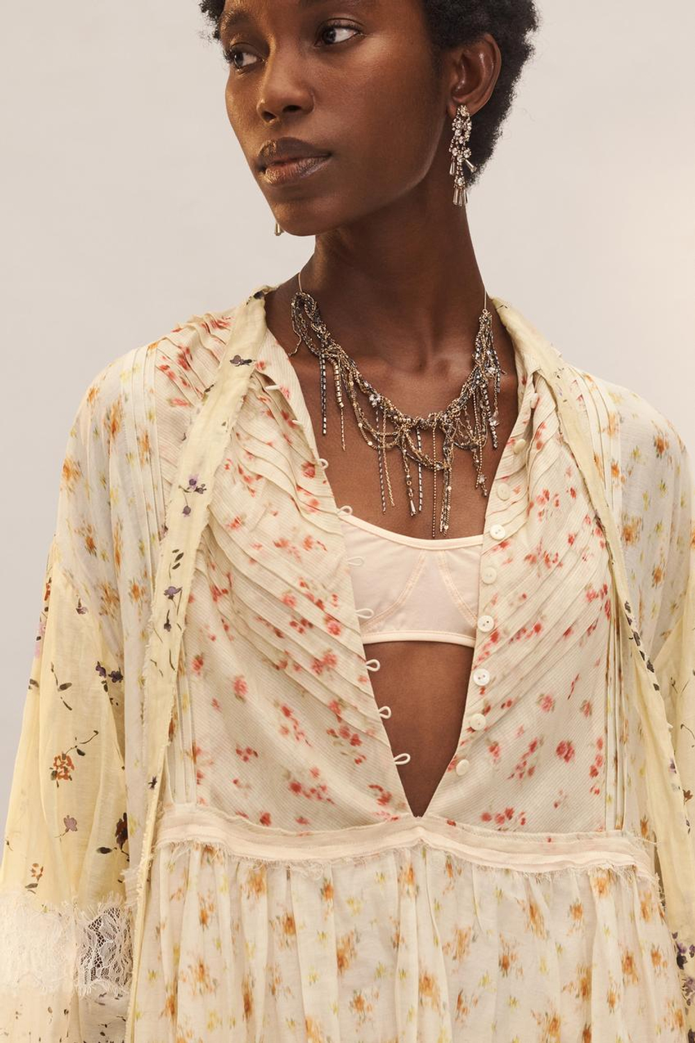 ZARA ШЕЛКОВЫЙ БРАЛЛЕТ - LIMITED EDITION, ПАСТЕЛЬНО-РОЗОВЫЙ