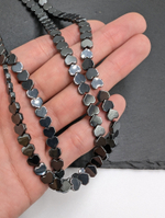 Гематит сердце 6мм, черный