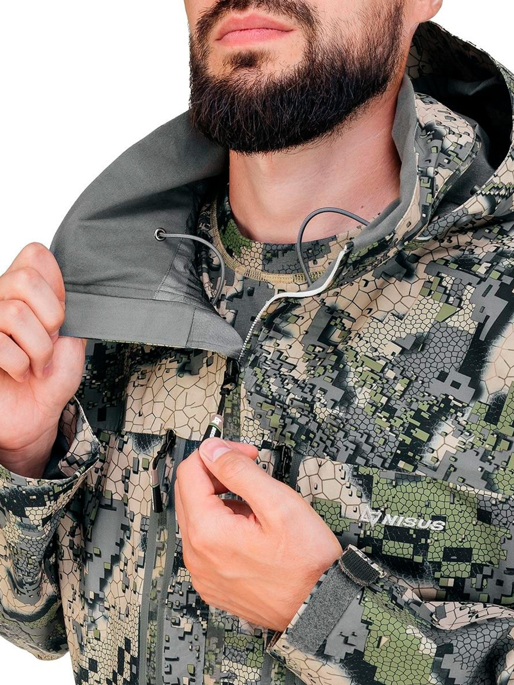 Костюм демисезонный охотничий Nisus Phantom ( комплект куртка+брюки) L (размер 48-50/170-176)