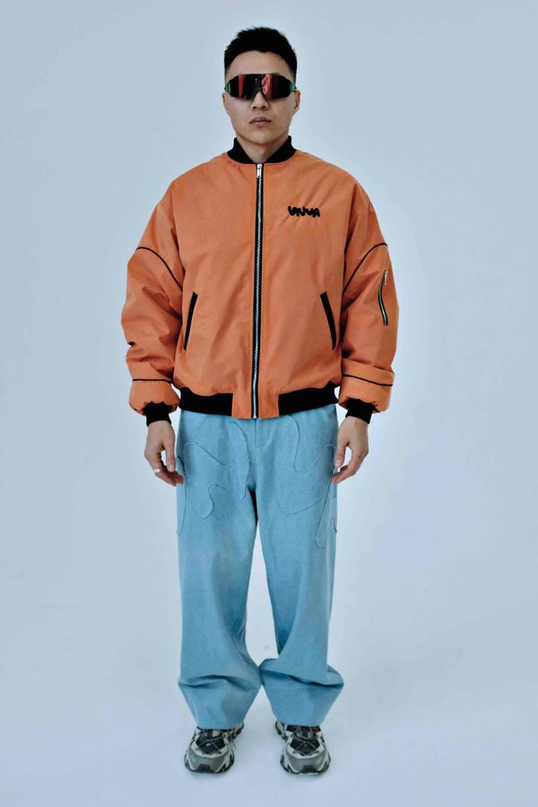 Бомбер оранжевый - фото 2