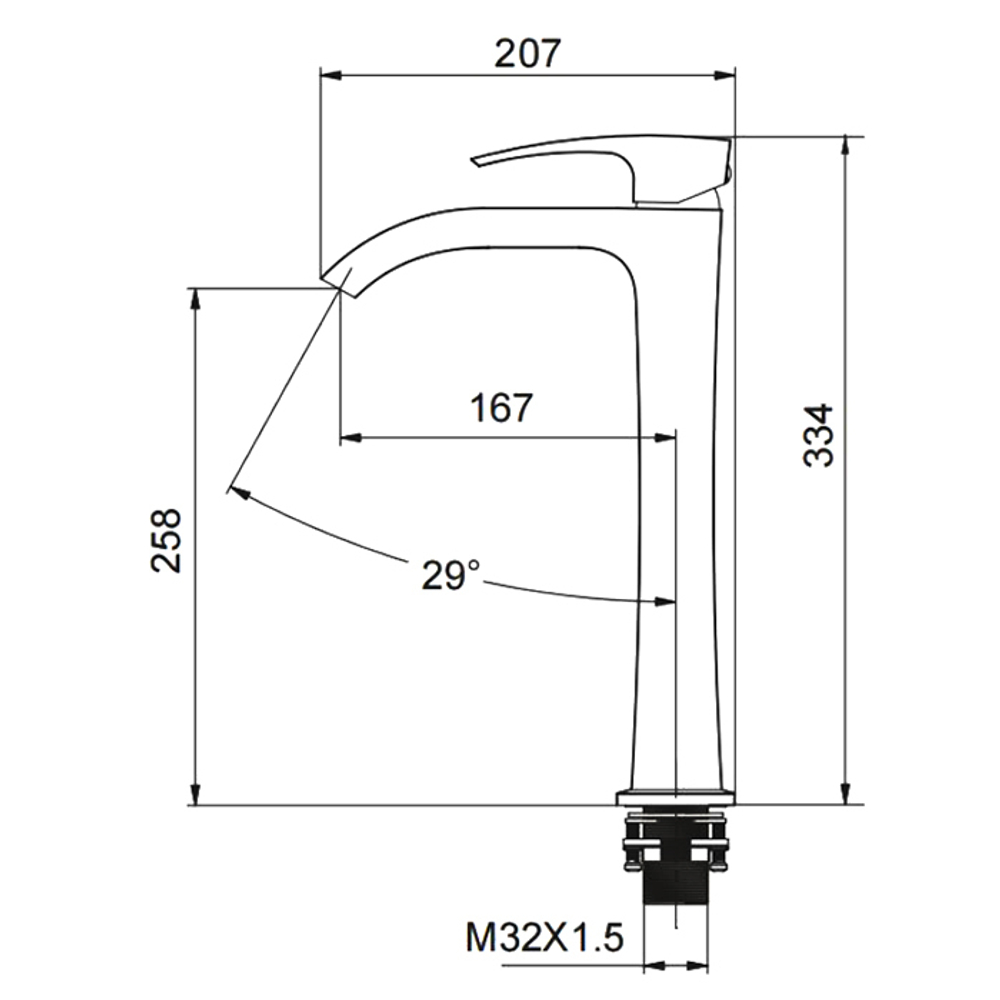 Смеситель для раковины Gappo G1007-89