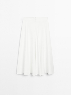 Massimo Dutti Юбка с воланами - STUDIO, белый