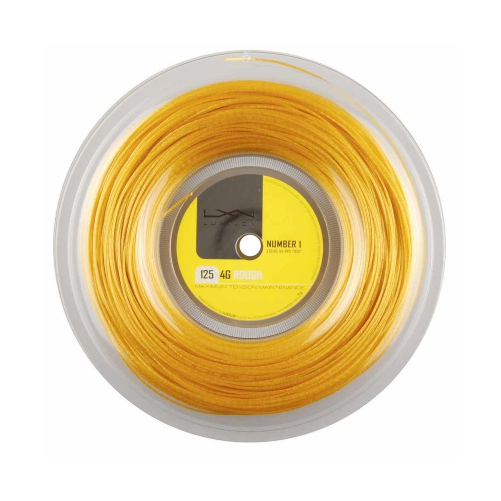 Струны для тенниса LUXILON 4G ROUGH GOLD Бобины 200 м