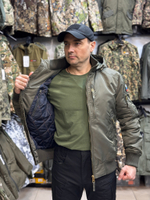 Куртка бомбер Corbona Деми олива