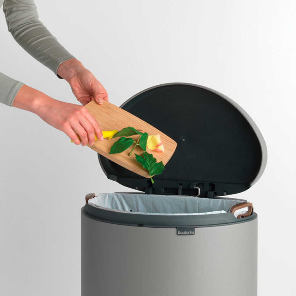 Мусорный бак с педалью 40л FB Brabantia Минерально-серый