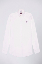 Рубашка муж. AERONAUTICA 1239 белая (лого синим)