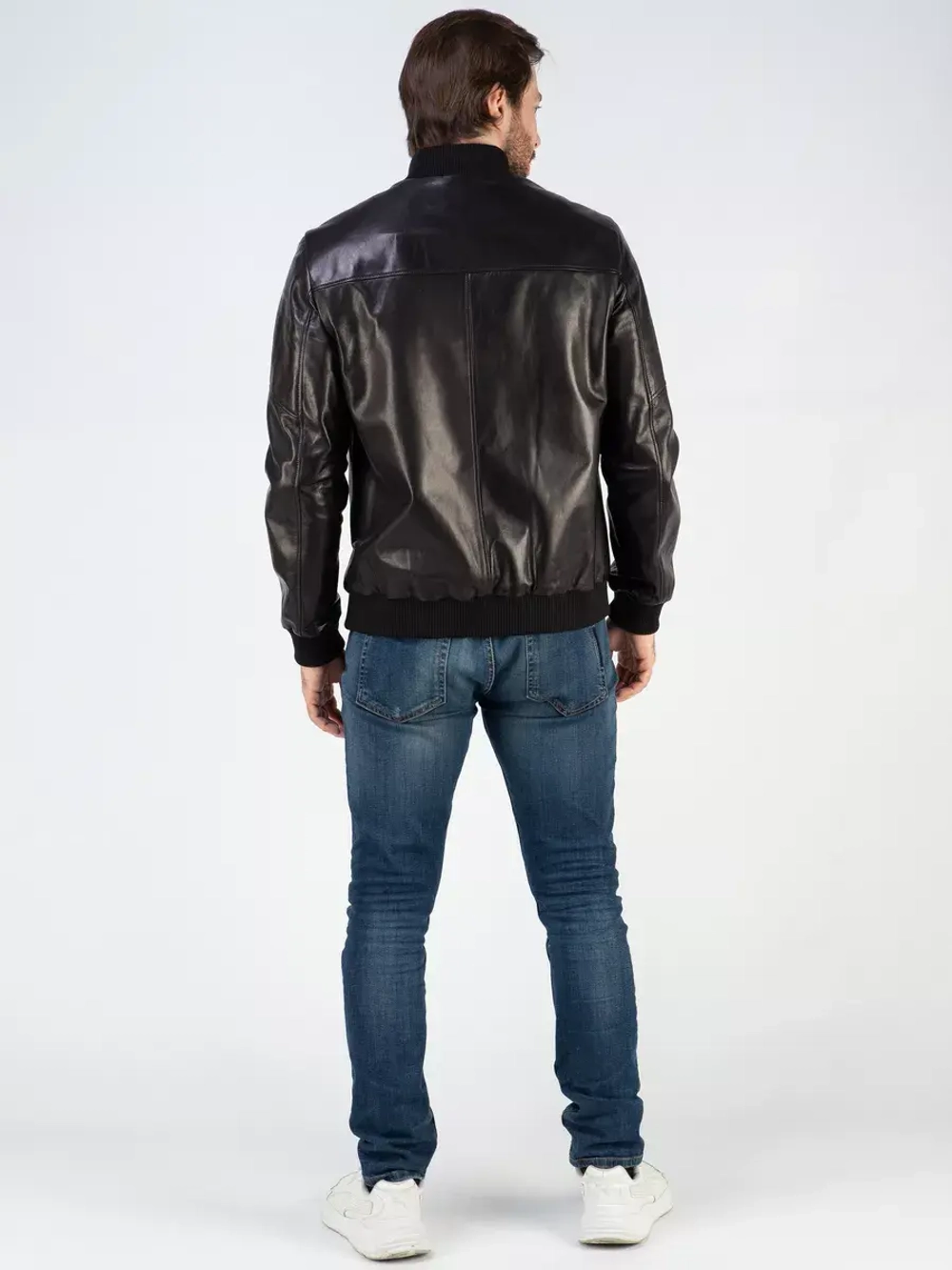 Кожаная куртка демисезонная Турция бомбер