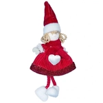 Новогоднее украшение Ангел 18см красн.