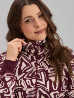 Толстовка К-184/бордо-треугольникиабстракция