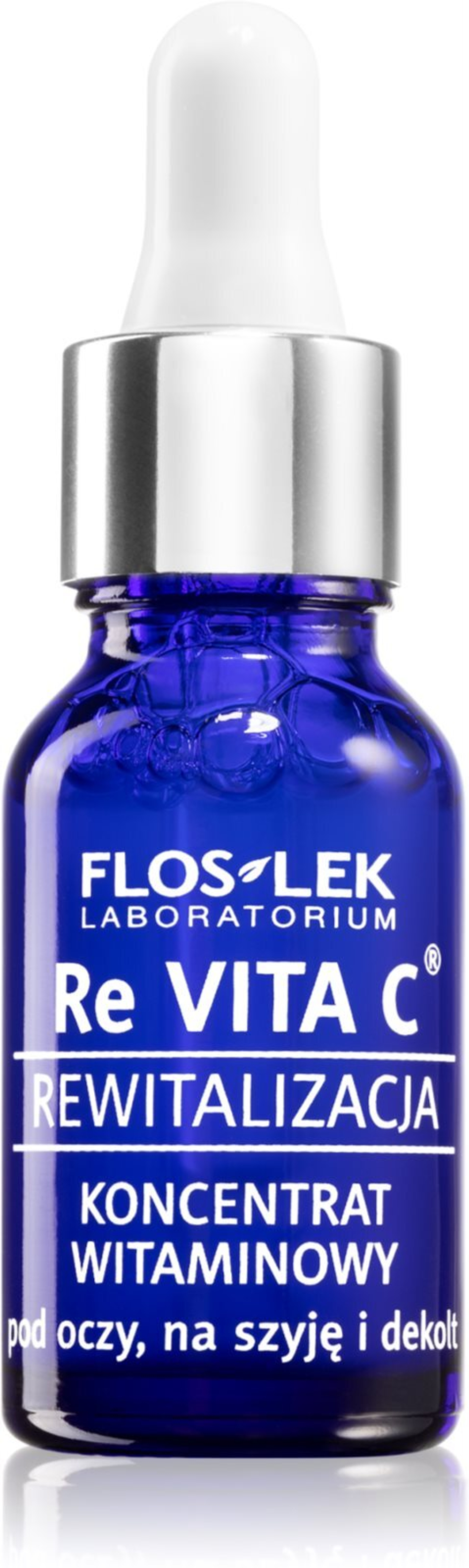 FlosLek Laboratorium Re Vita C 40+ - витаминный концентрат для области вокруг глаз, шеи и декольте /   15  ml  / GTIN 5905043000572