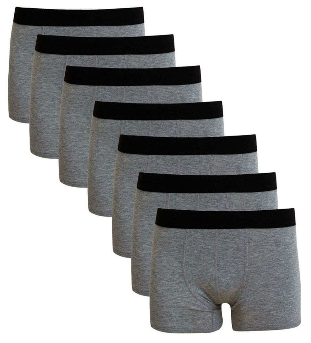 Набор из 7 серых трусов-боксеров Darkzone (Размер: XXL) (Цвет: серый)