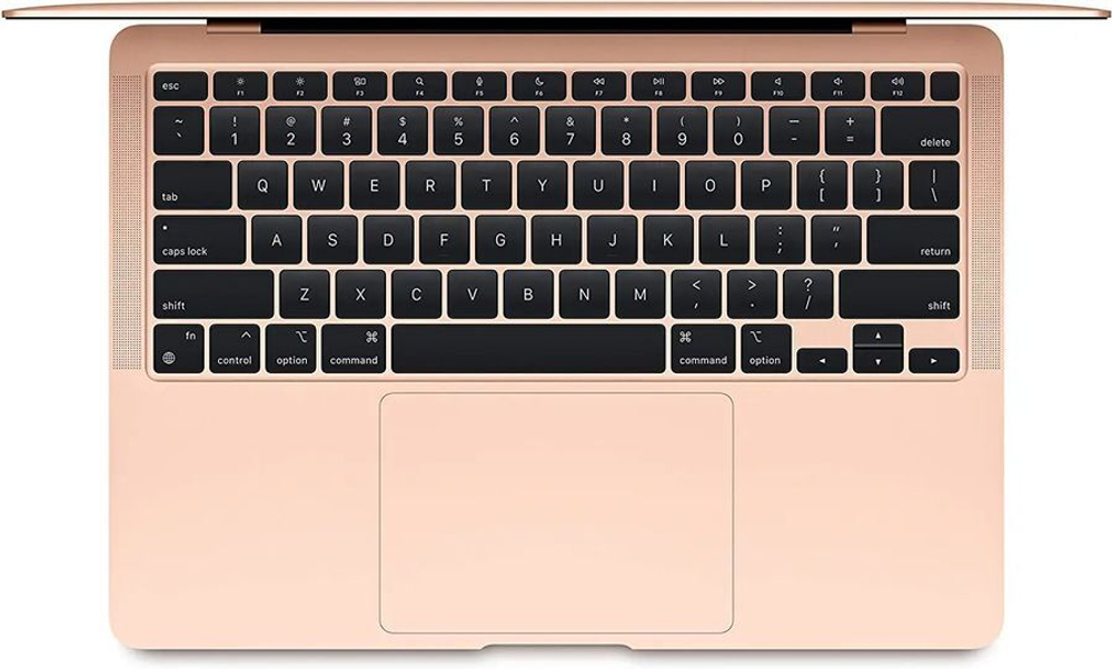 Ноутбук Apple MacBook Air A2337, 13.3", IPS, Apple M1 8 core 8ГБ, 256ГБ SSD, Mac OS, MGND3LL/A, золотой