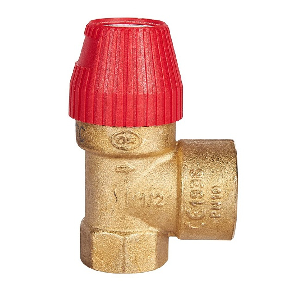 Клапан предохранительный STOUT - 1/2", сброс 3/4" (ВР/ВР, Рн 2.5 бар)