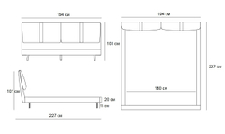 Двуспальная кровать RBD023