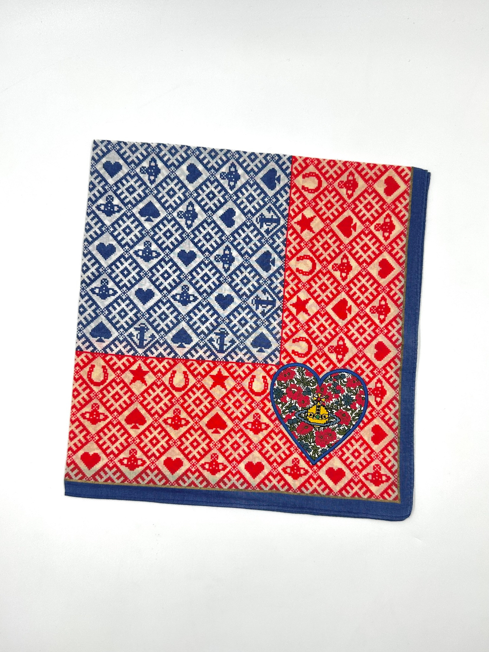 Платок красно-синий Vivienne Westwood