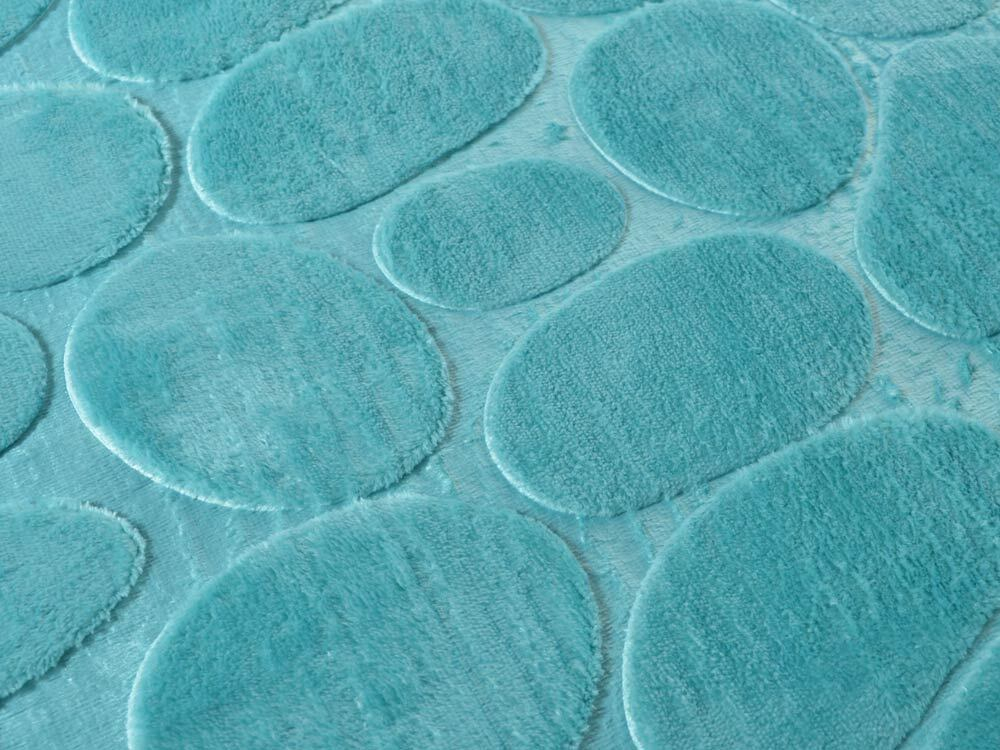 Коврик для ванной Камни 50*80см (бирюзовый)