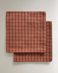 Zara Home столовая салфетка из хлопка, клетка, 45 45 см (комплект 2 шт.) · 3235/022