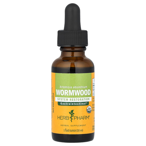 Herb Pharm, жидкий экстракт полыни горькой, 30 мл (1 жидк. унция) (395 мг в 1 порции)