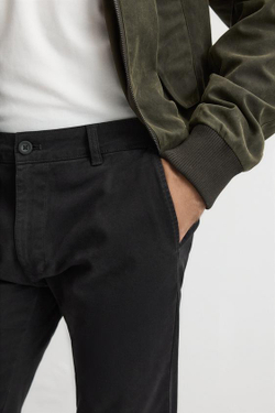 ZARA БРЮКИ ЧИНОС SKINNY FIT, ЧЕРНЫЙ