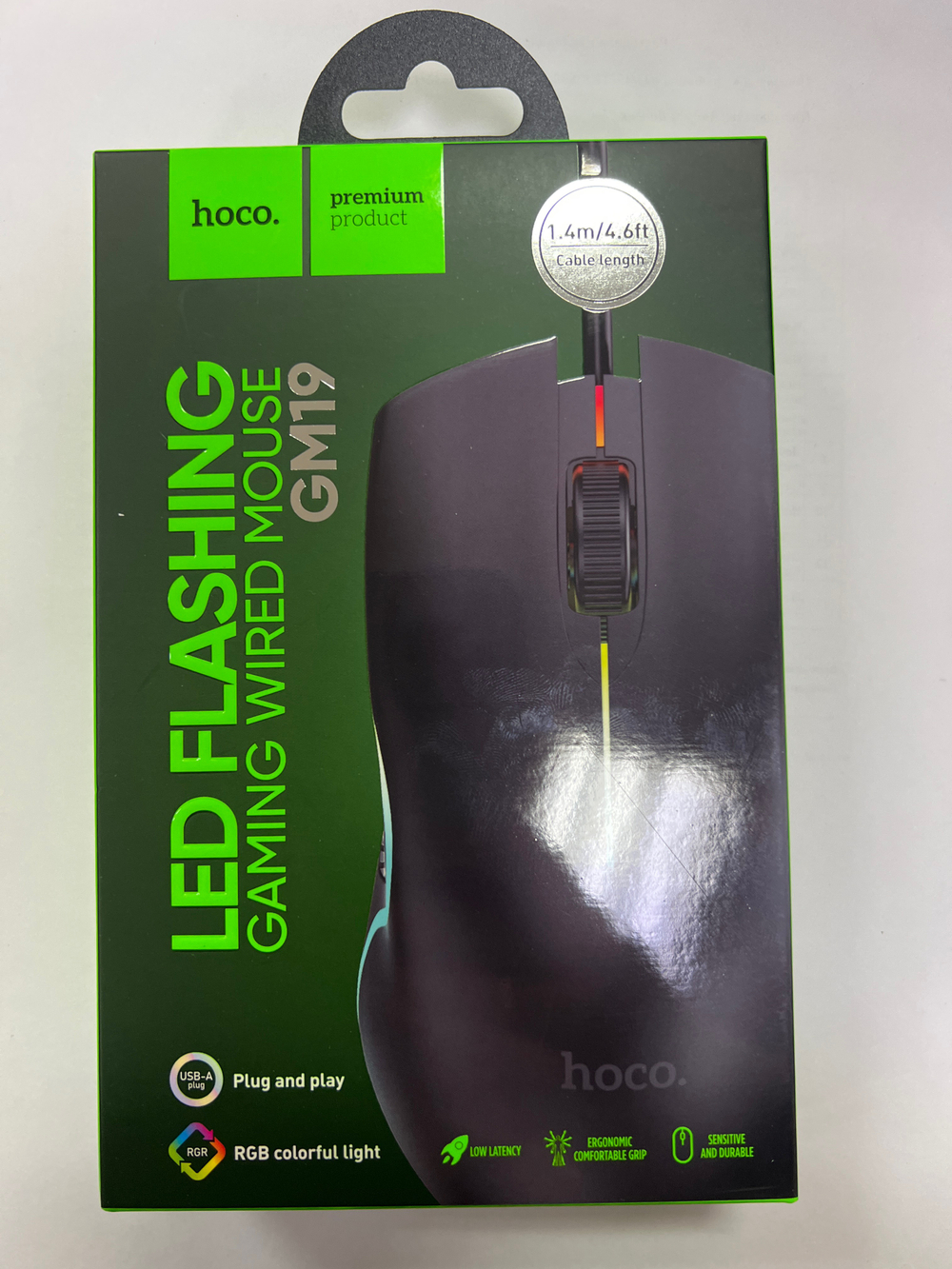 Мышь проводная hoco GM19  (Black)