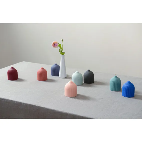 Свеча декоративная бордового цвета Edge 10,5 см