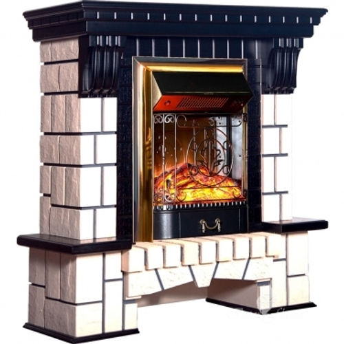 Каминокомплект Inter Flame Экстер М угловой с очагом Fobos/Majestic