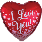 Шар Фольгированный Сердца Rose (Красный)