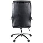 Кресло руководителя Helmi HL-E13 "Summit", рециклированная кожа черная, хром