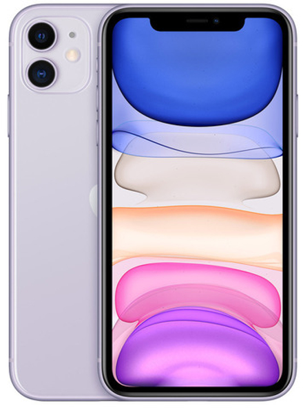Смартфон Apple iPhone 11 256 ГБ, Dual: nano SIM + eSIM, фиолетовый