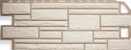 Фасадная панель Альта-Профиль КАМЕНЬ Белый 1010*450мм 0,46м2