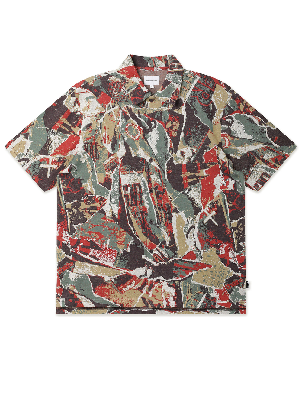 Мужская Рубашка Jacquard Pattern Button Up Top