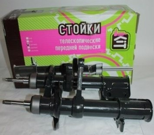 Стойка /1119/ передняя лев.+прав. масл. (под бочкообразную пружину) KIT Комфорт (Асоми)