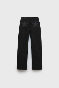 ZARA ДЖИНСЫ Z3D STAR С ШИРОКИМИ ШТАНИНАМИ, ЧЕРНЫЙ