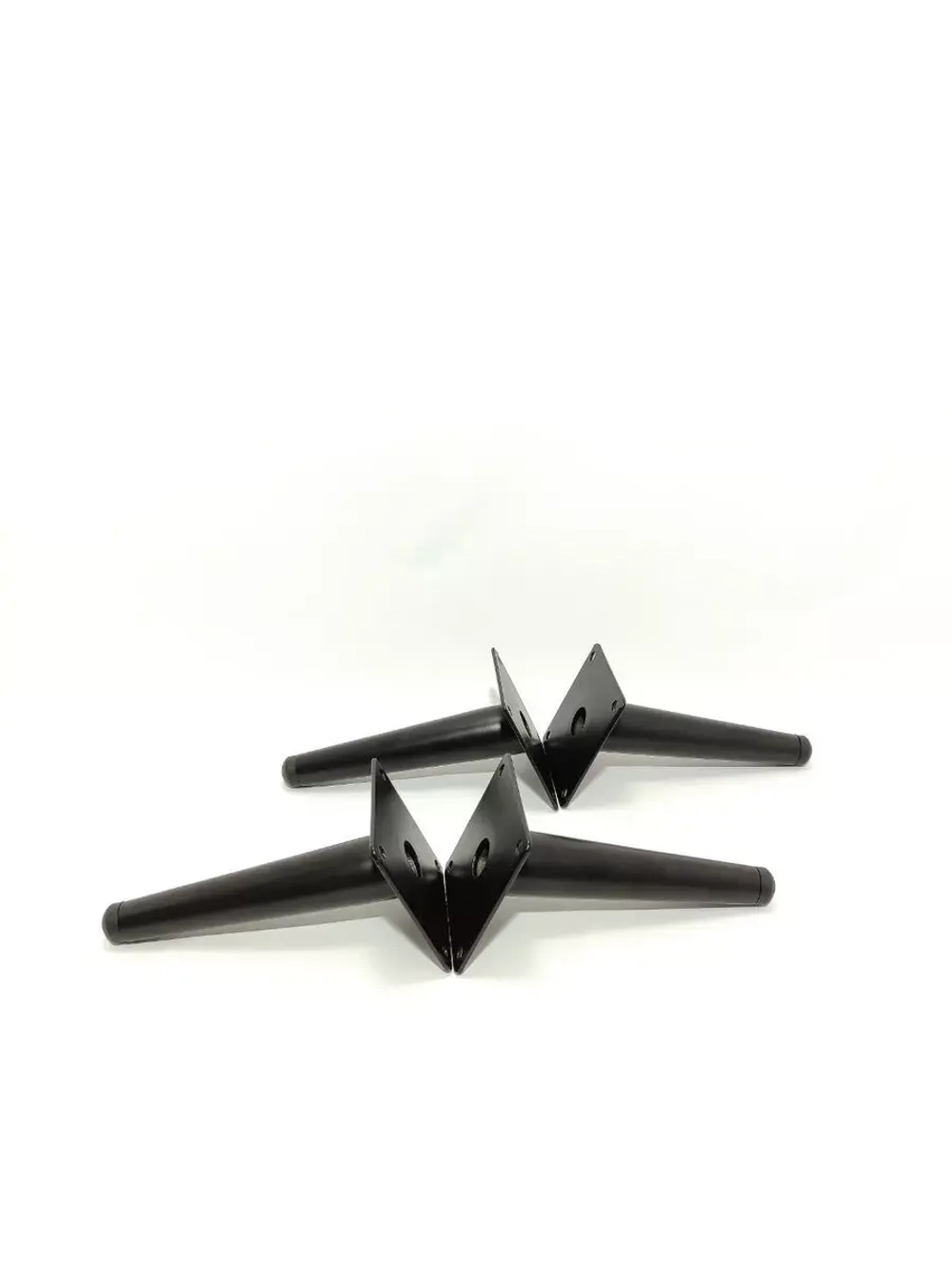 Ножки мебельные черные Штык Косой 150мм/4шт