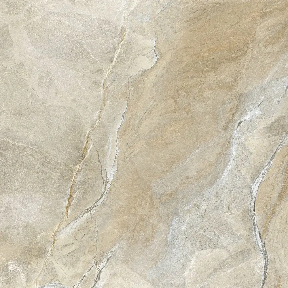 Керамогранит Alma Ceramica GFU57VLC04L Vulcano 57x57 бежевый лаппатированный под камень