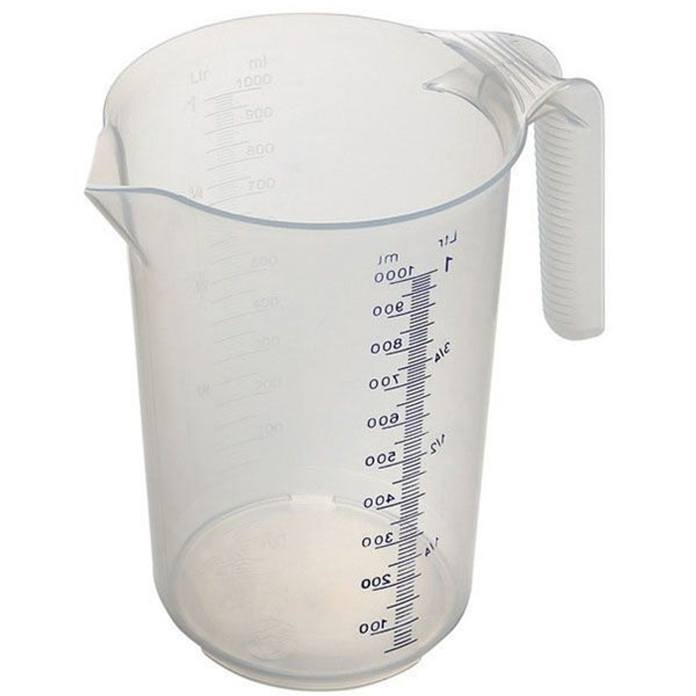 Полупрозрачный мерный кувшин (объем 1 л.) (Цвет: прозрачный)