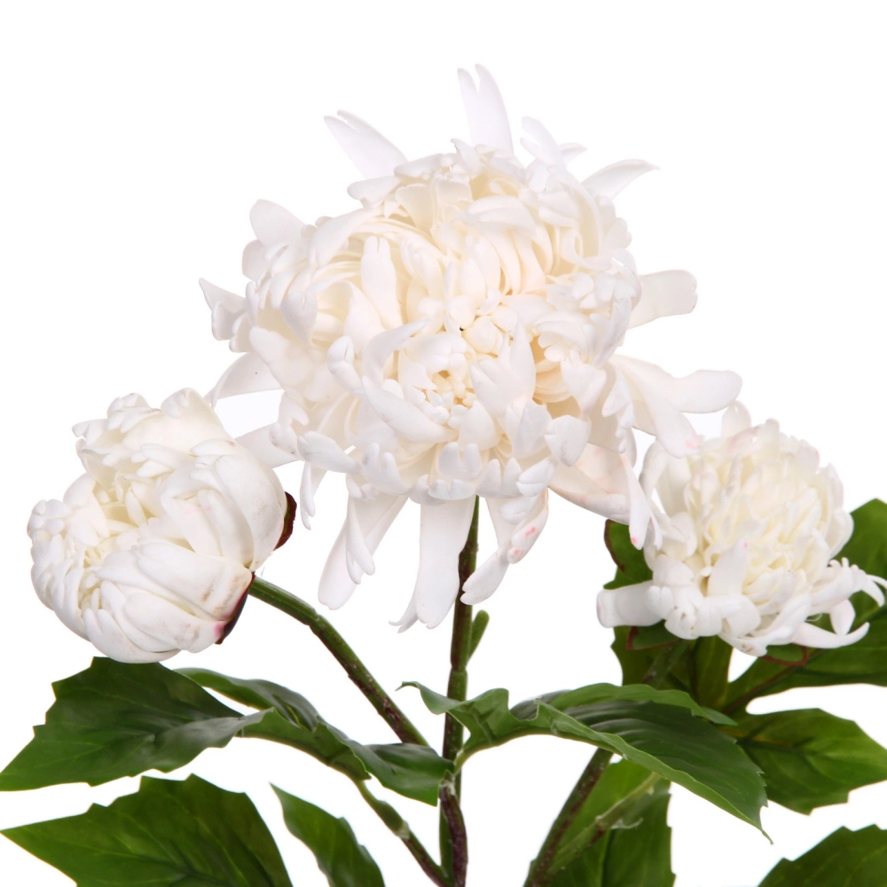 Цветок искусственный «Natur» 67см Пион белый