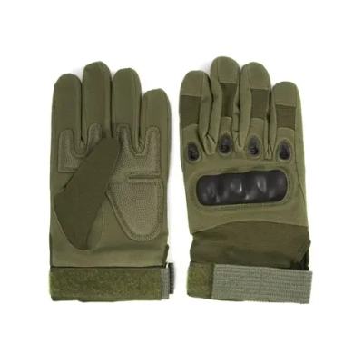 Перчатки треккинговые Следопыт Tactic Power, с защитой суставов, зеленые