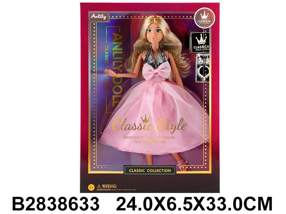 Кукла тип Модель на шарнирах с аксессуарами, коробка 616525