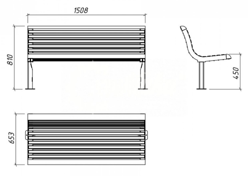 Скамейка Времена года