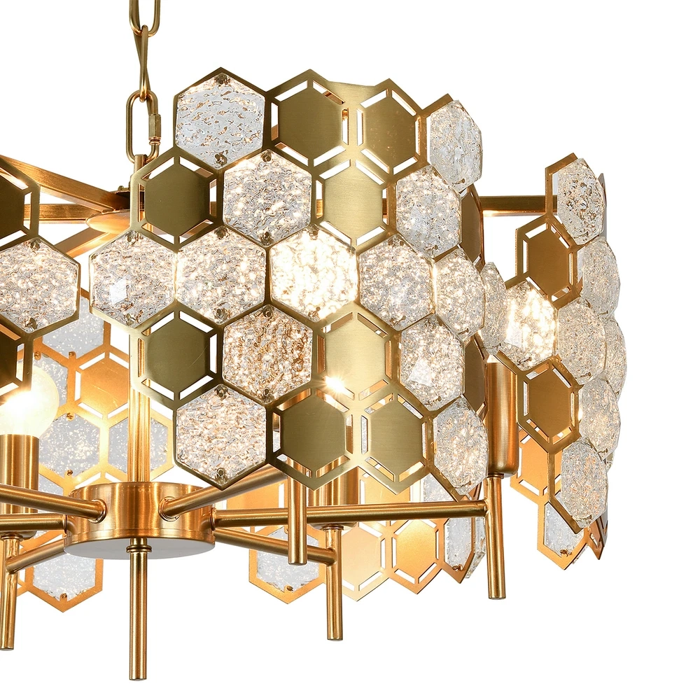 Подвесная люстра Indigo DELIZIA 12047/6P Brass V000571