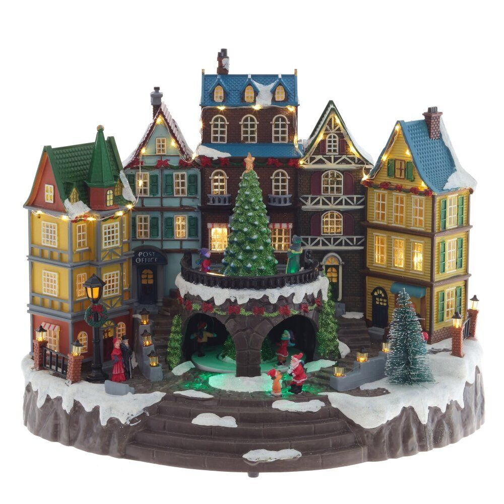 GAEM Фигурка декоративная "Рождество" (4 мелодии, подсвет, движ, 3xAA н/п, +USB), L40 W27 H32 см