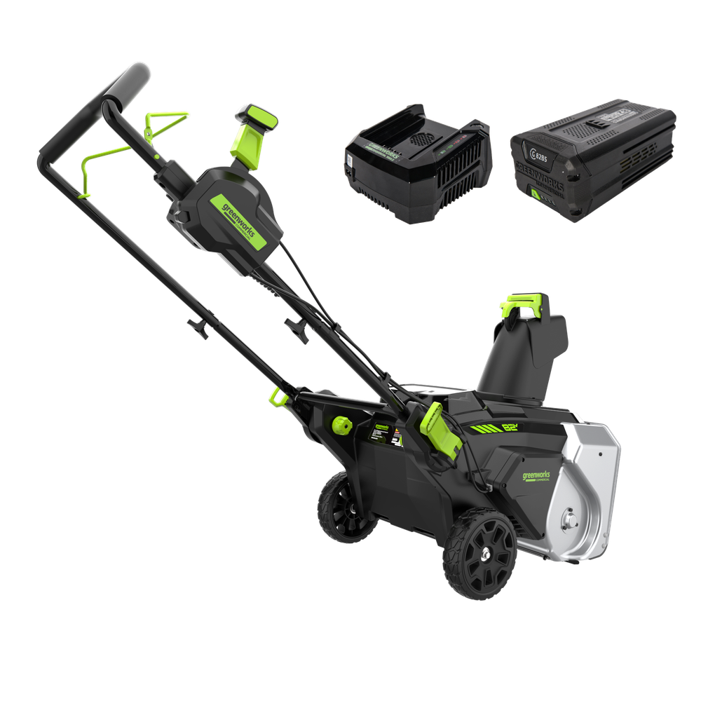 Снегоуборщик аккумуляторный Greenworks 82SN22 Арт. 2603307UB, 82V, 56 см, бесщеточный, c 1хАКБ 5АЧ и ЗУ