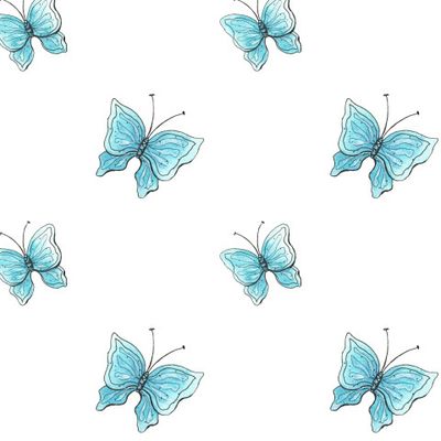 Пижма и бабочки.Стилизация (паттерн-партнёр)