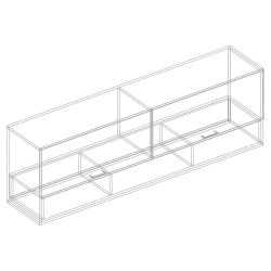 Шкаф настенный МС "Сандра"(Белый лофт/дуб баррик)