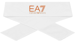 Теннисная бандана EA7 Unisex Woven Headband - white/orange