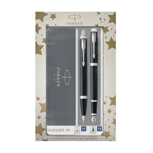 Набор Parker IM Core FK221 (2093215) Black CT ручка перьевая, ручка шариковая подар.кор.