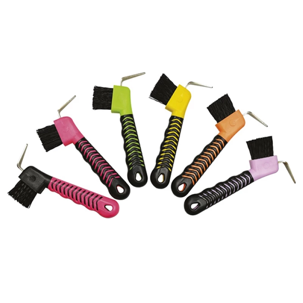 EKKIA HIPPOTONIC Soft Hand Крючок для копыт со щеткой и мягкой ручкой