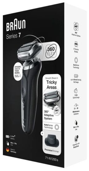 Электробритва Braun 71-N1200s Series 7, черный
